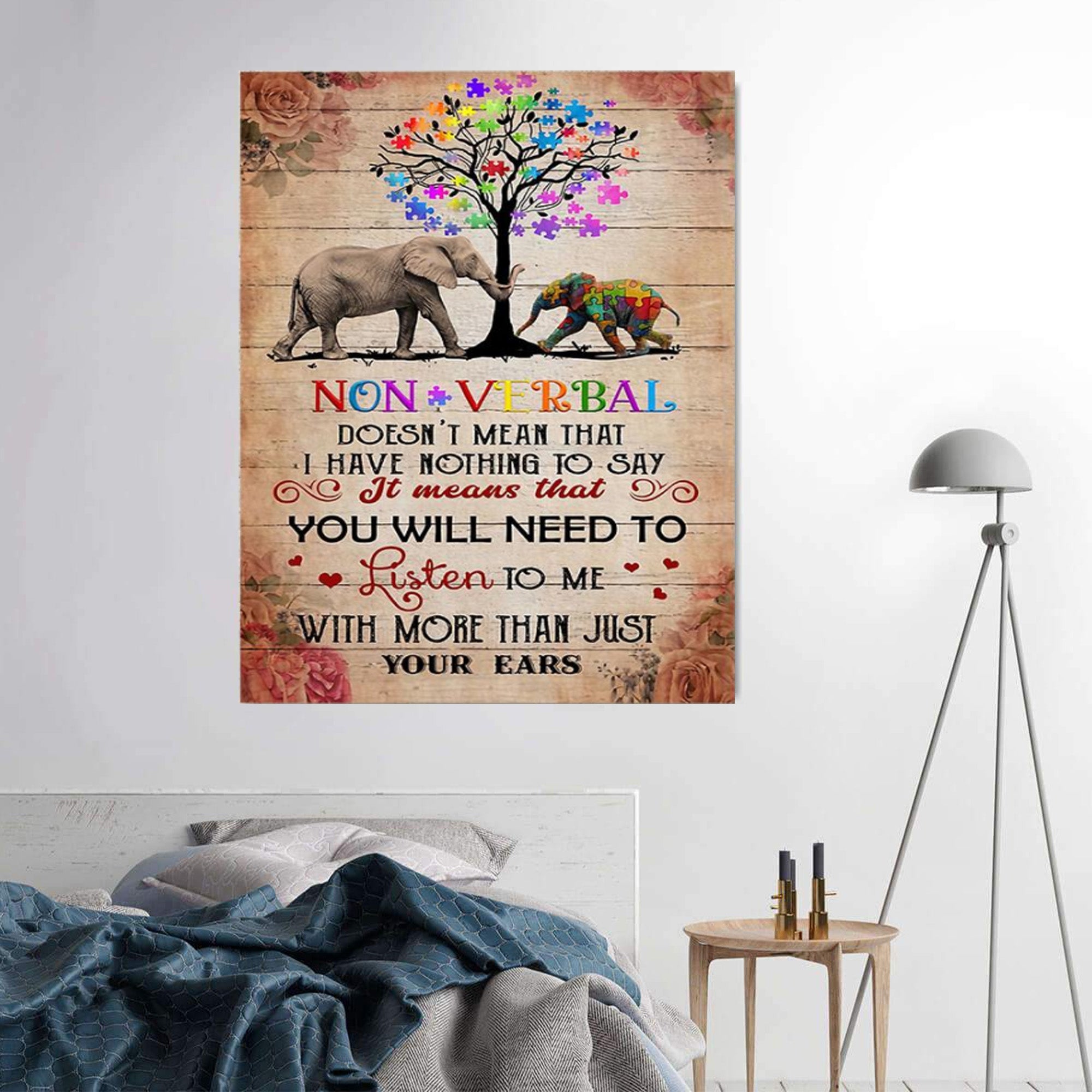 Autism Poster – Non Verbal Doesn’t Mean That I Have Nothing To Say