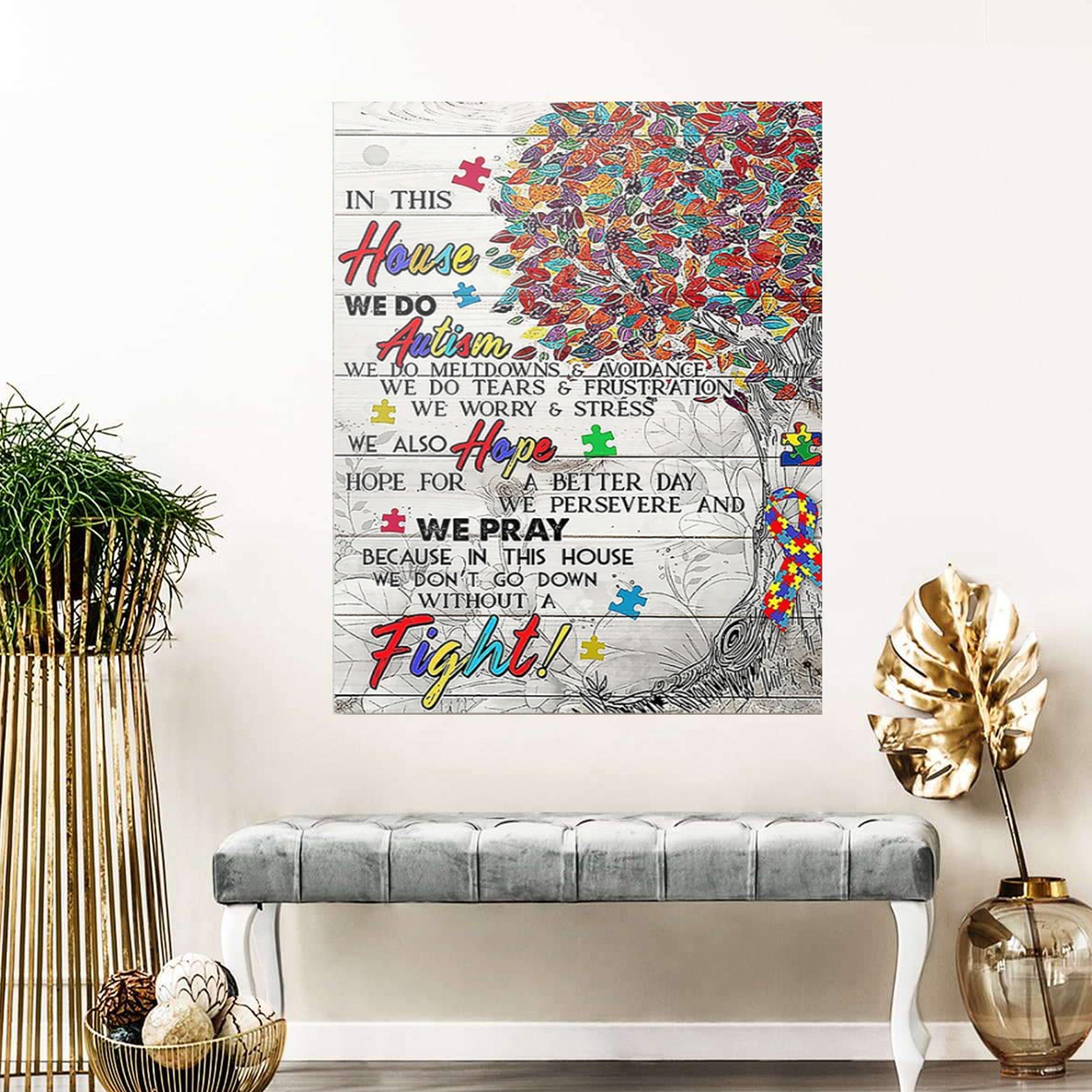 Autism Poster – In This House We Do Autism