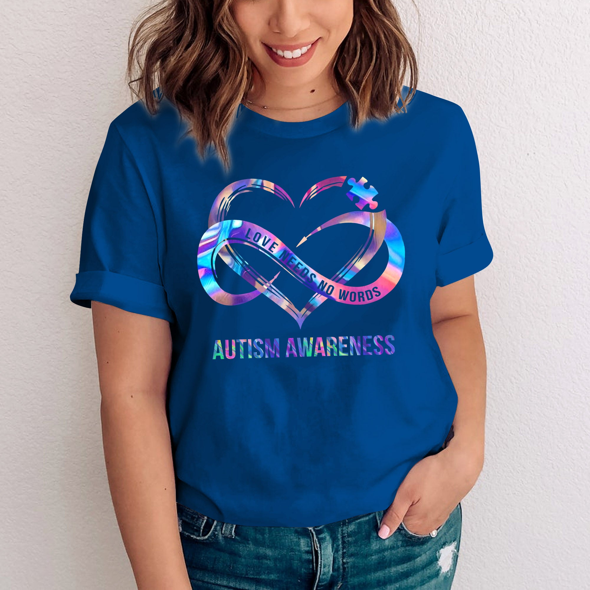 Love Needs No Words Autism Awareness T-Shirt