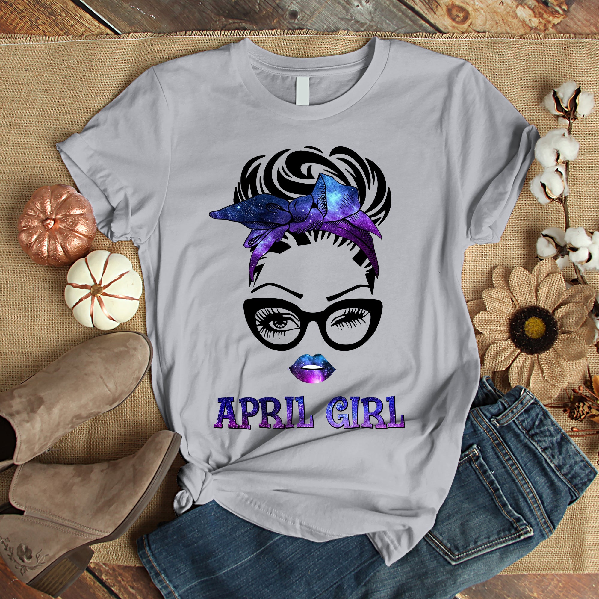 April Girl Birthday Shirt For Women, Girls, Sisters. Happy Birthday T-Shirt