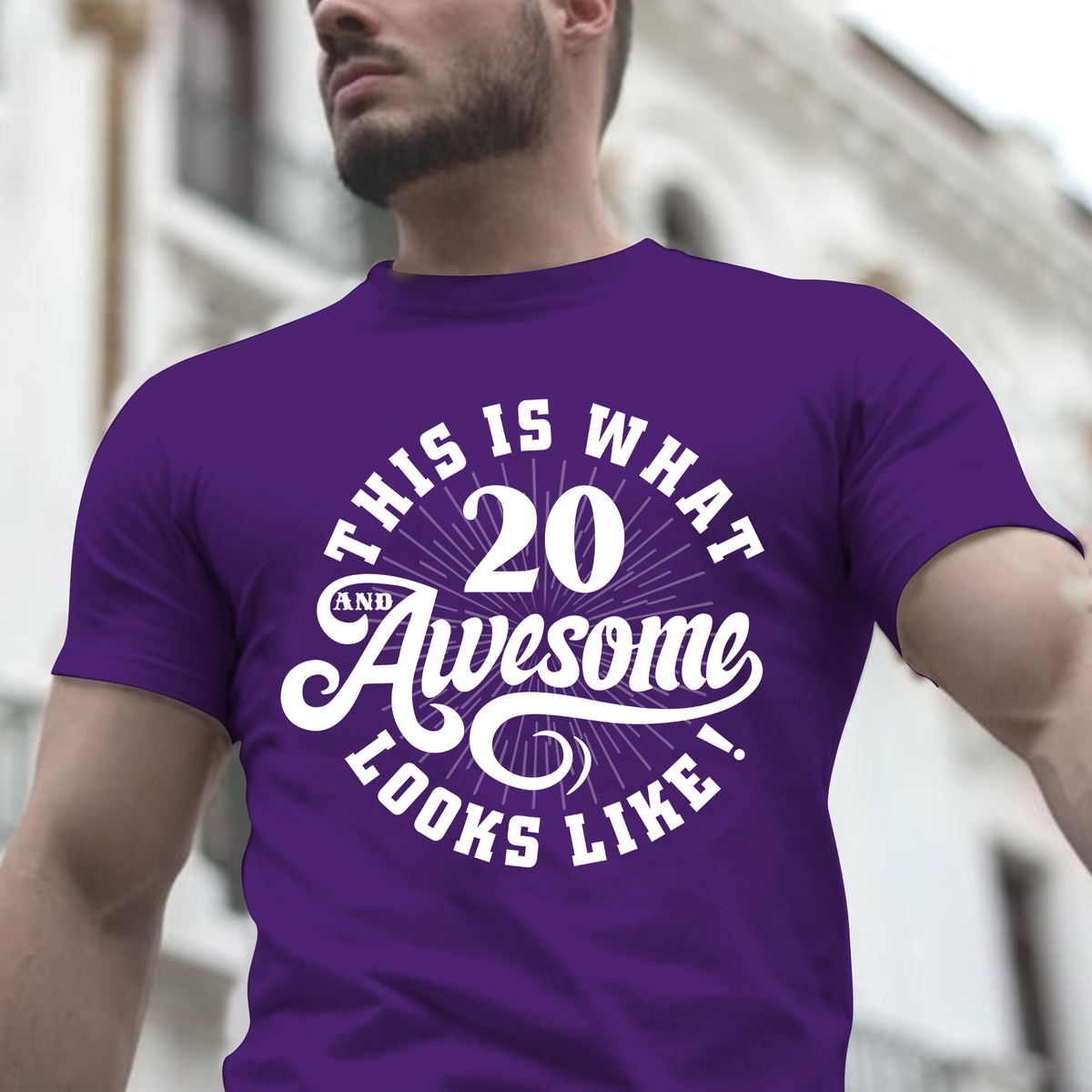 This Is What 20 Awesome Looks Like Funny Tee - Happy 20th Birthday ...
