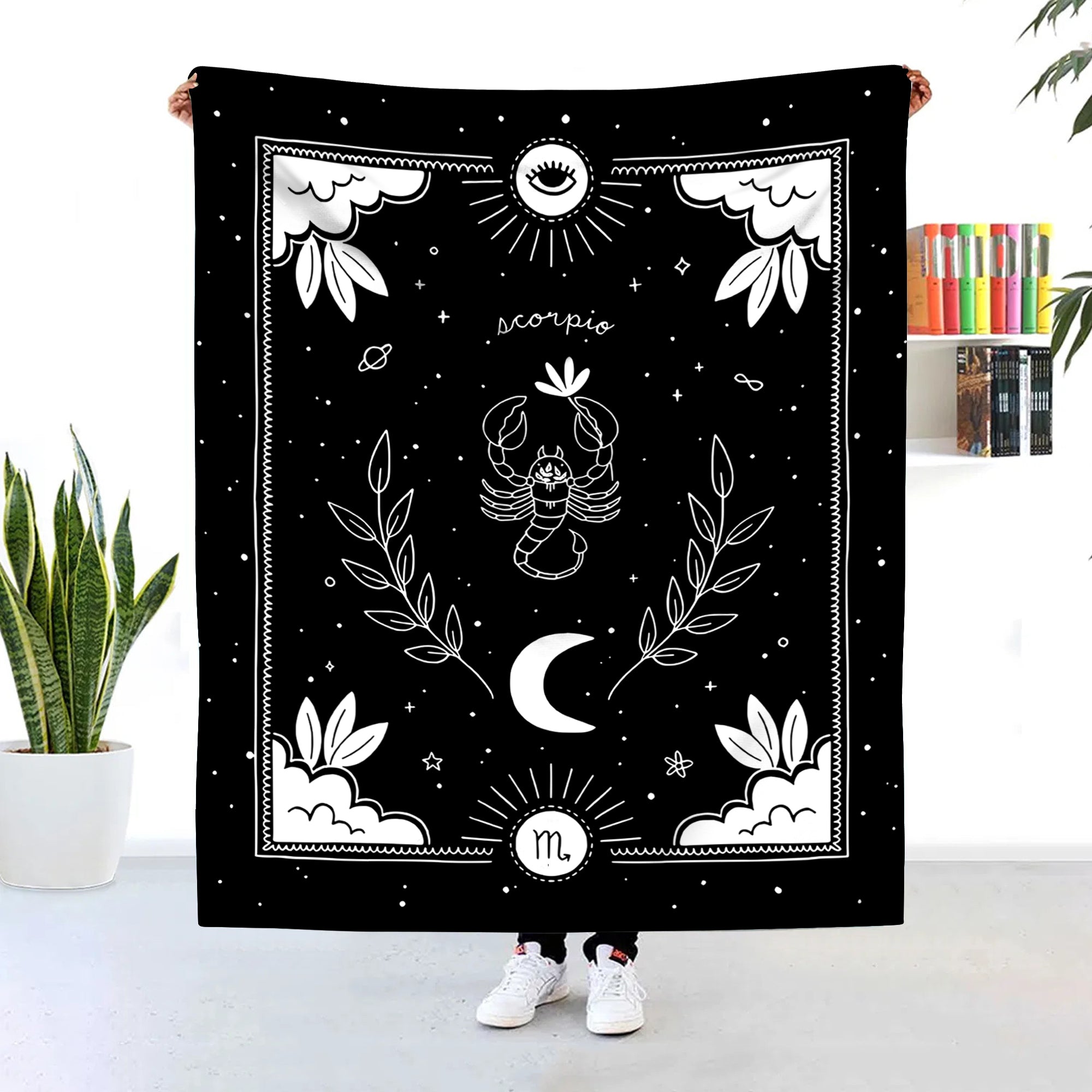 Scorpio Blanket – Celestial Starry Night Sky