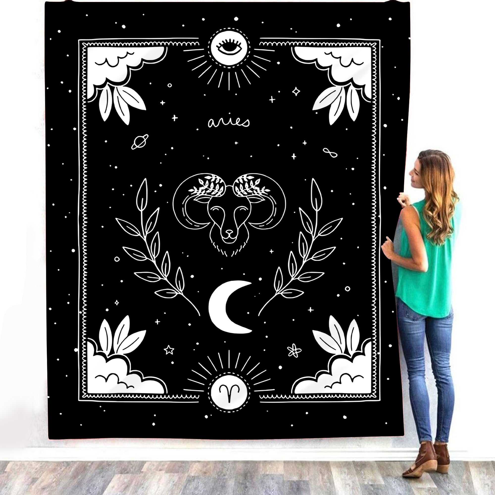 Aries Blanket – Celestial Starry Night Sky