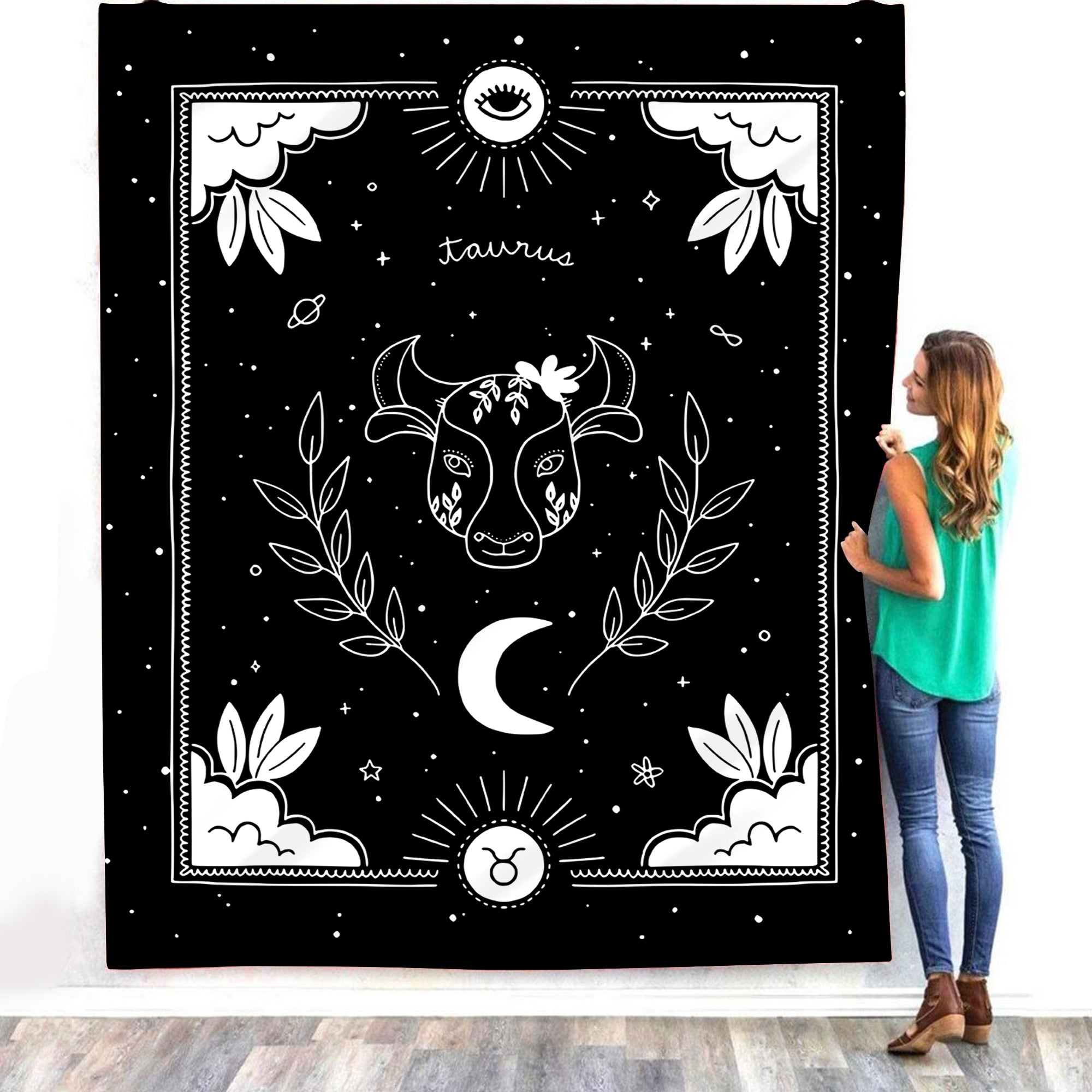 Taurus Blanket – Celestial Starry Night Sky