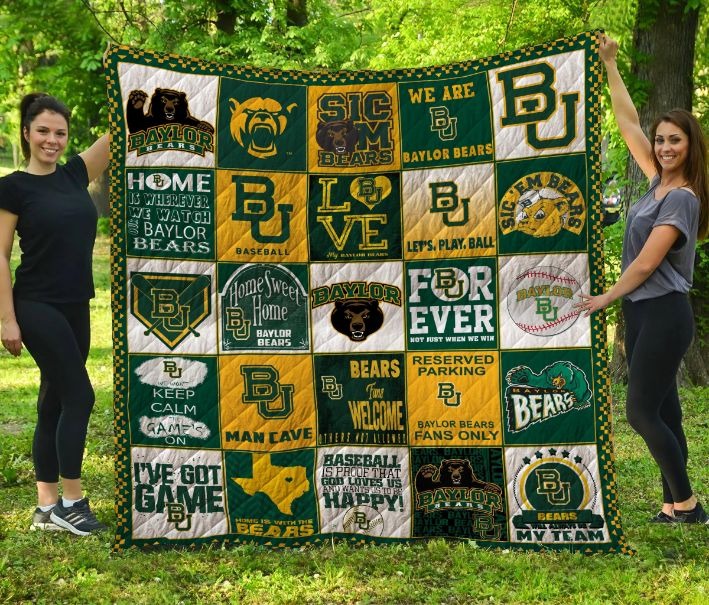 Baylor Bears Blanket, Fleece Blanket, Sherpa Blanket, Quilt Blanket