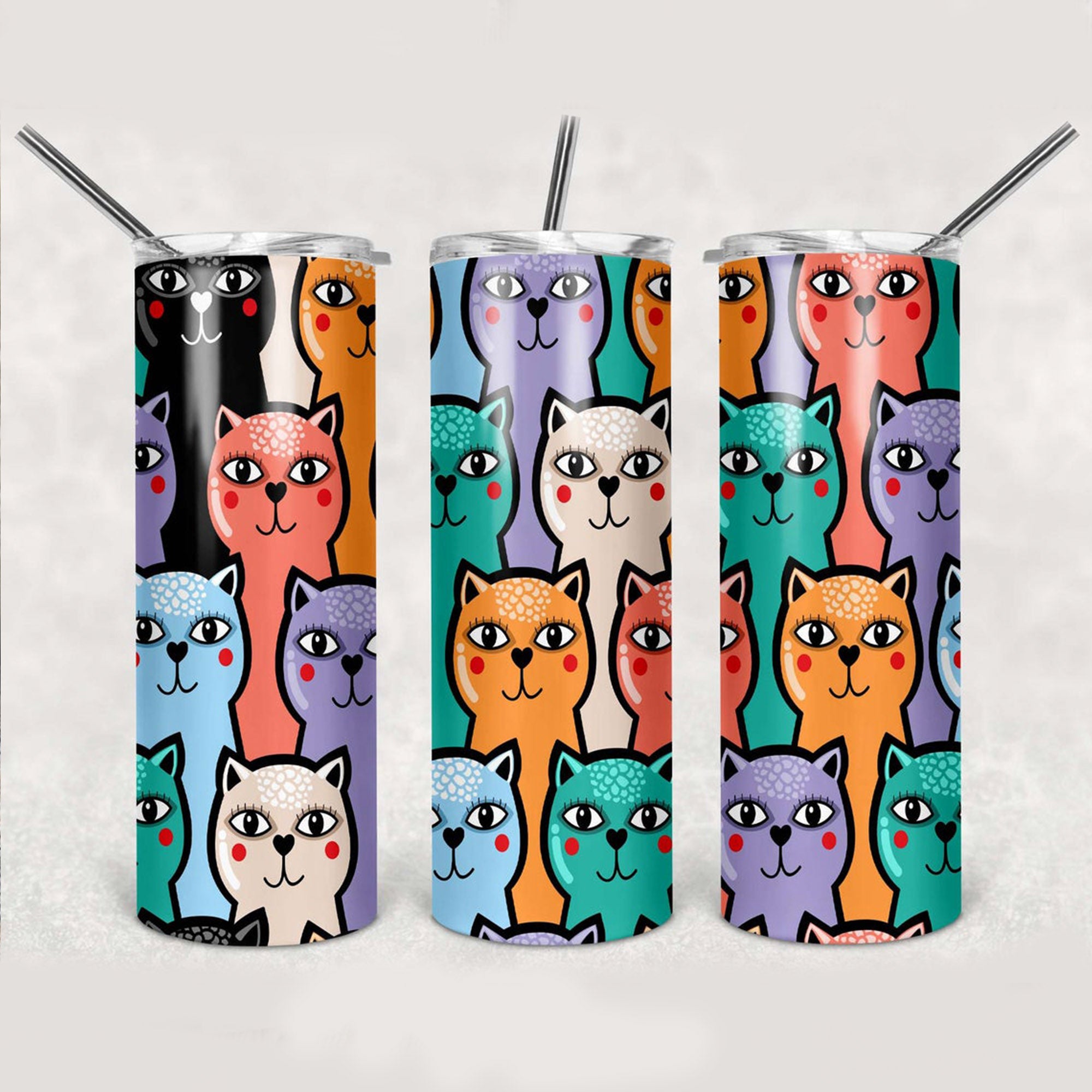 Cat Skinny Tumbler