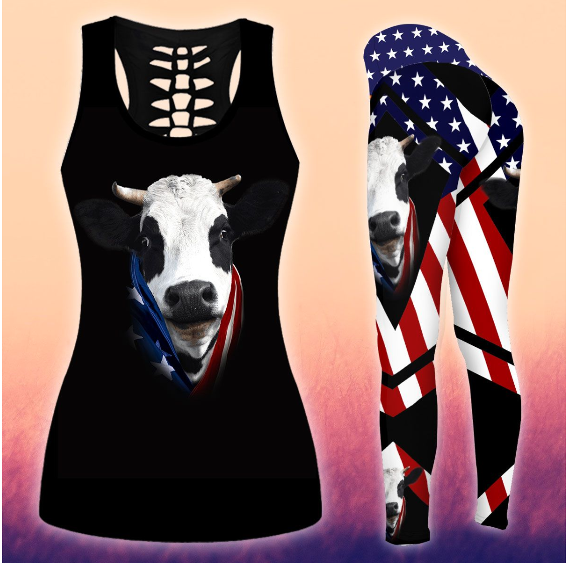 Cow Legging Tanktop, Cow Lover Legging Tanktop