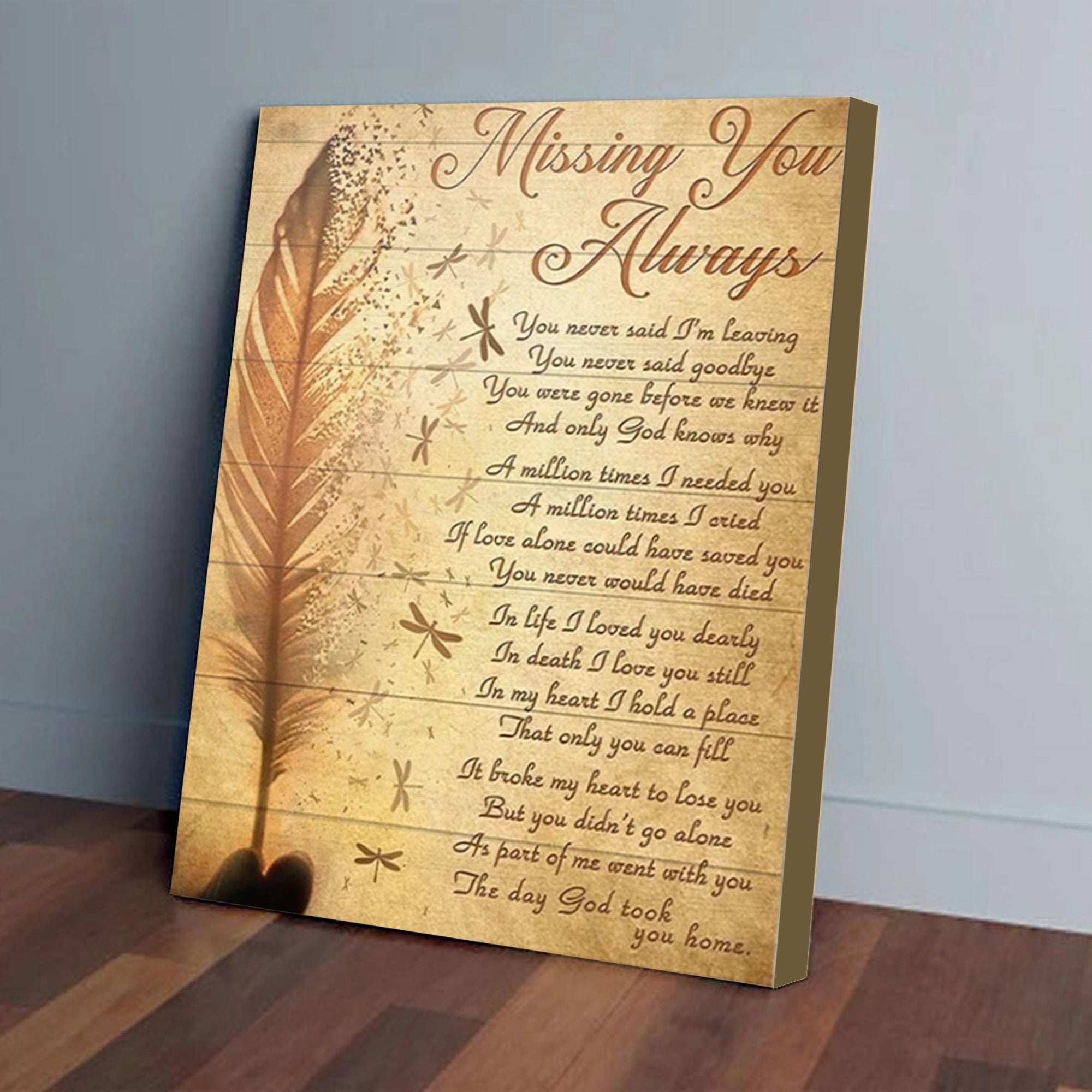 Dragonfly Canvas – Missing You Always