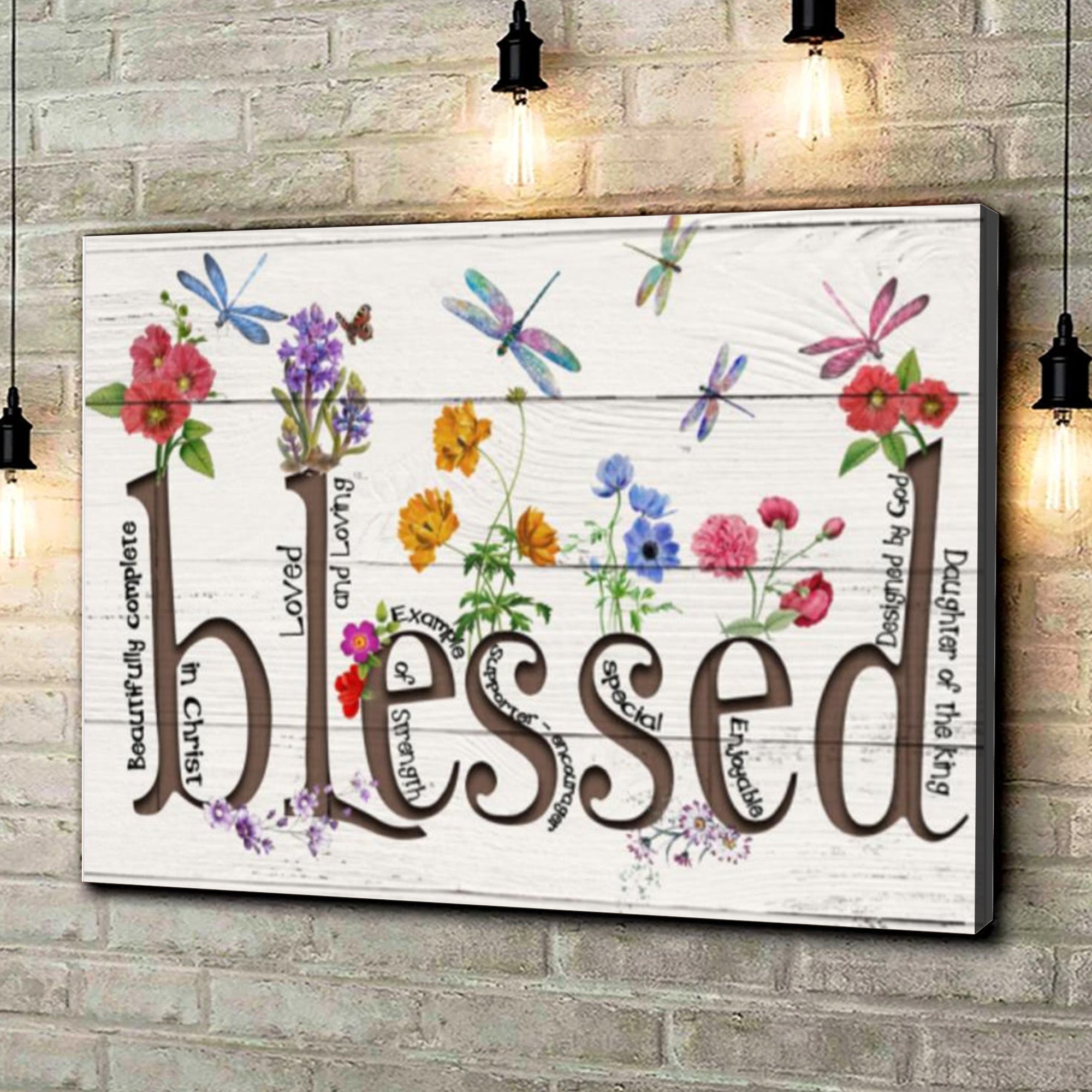Dragonfly Canvas – Blessed Canvas Home Decor