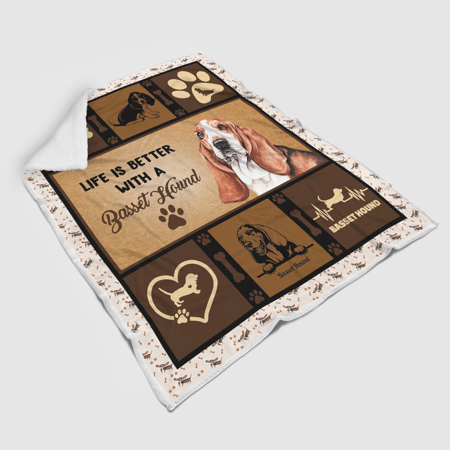 Basset Hound Blanket – Life Is Better With Basset Hound