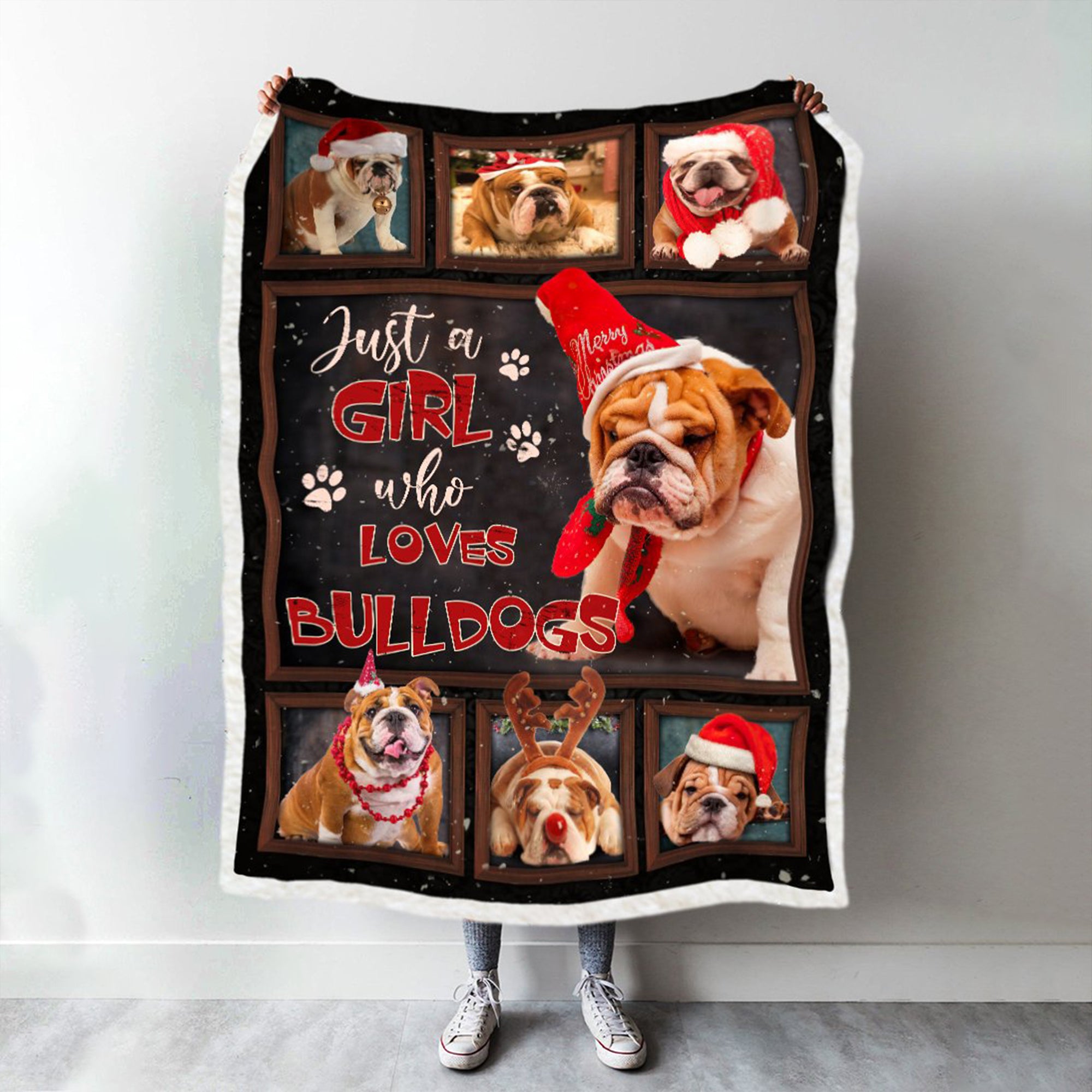 Bulldogs Blanket – Just A Girl Who Loves Bulldogs
