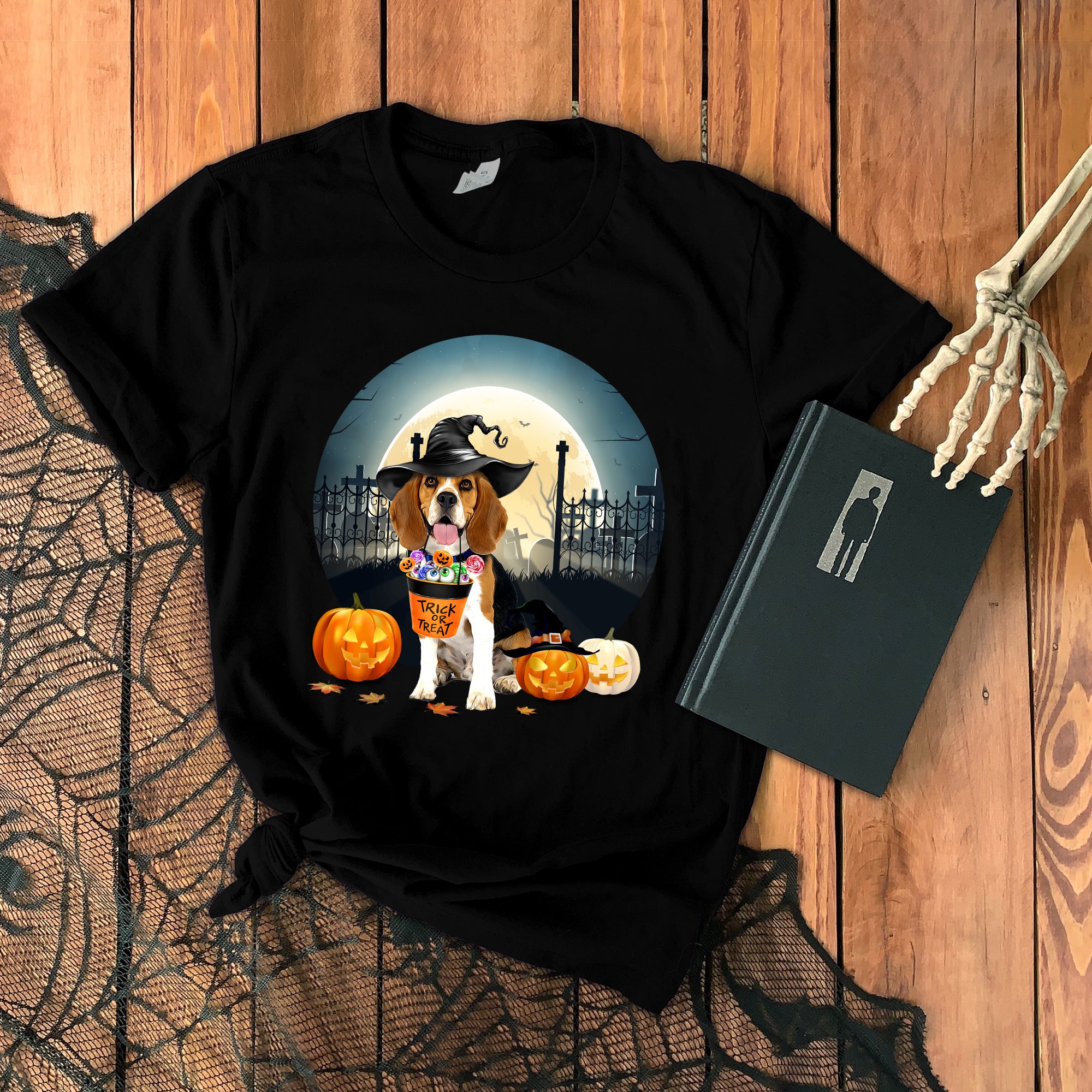 Beagle Pumpkin Halloween Costume Trick Or Treat T-Shirt