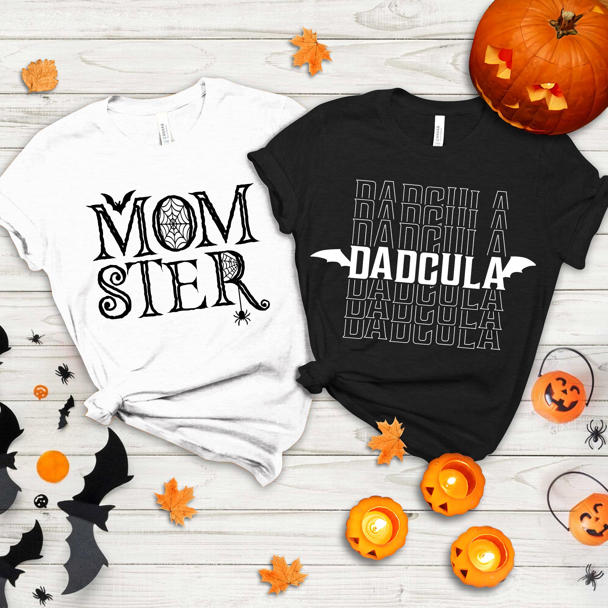 Halloween Couple Shirt – Momster Dadcula