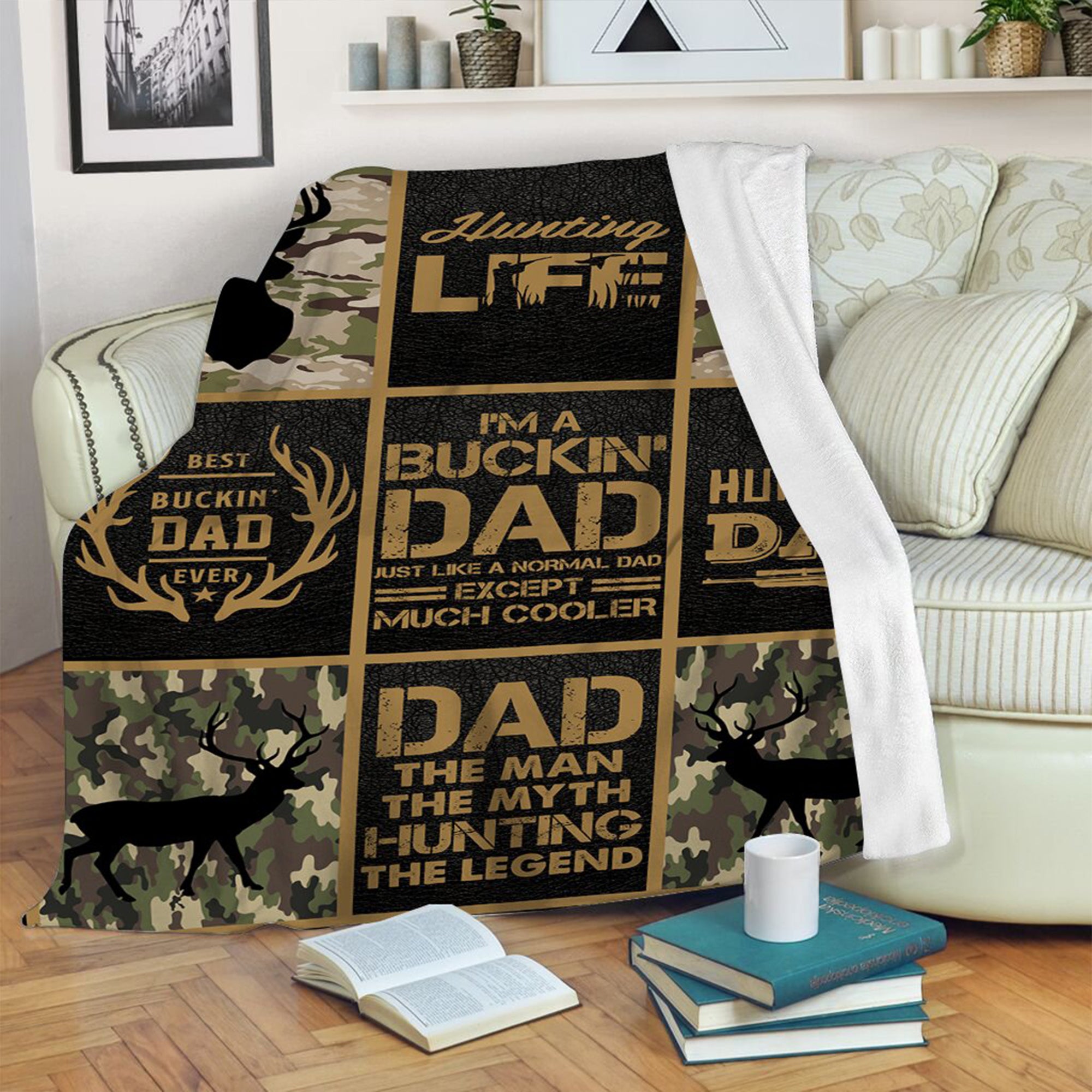 Hunting Blanket – Bucking Dad Like Normal Dad Except Much Cooler