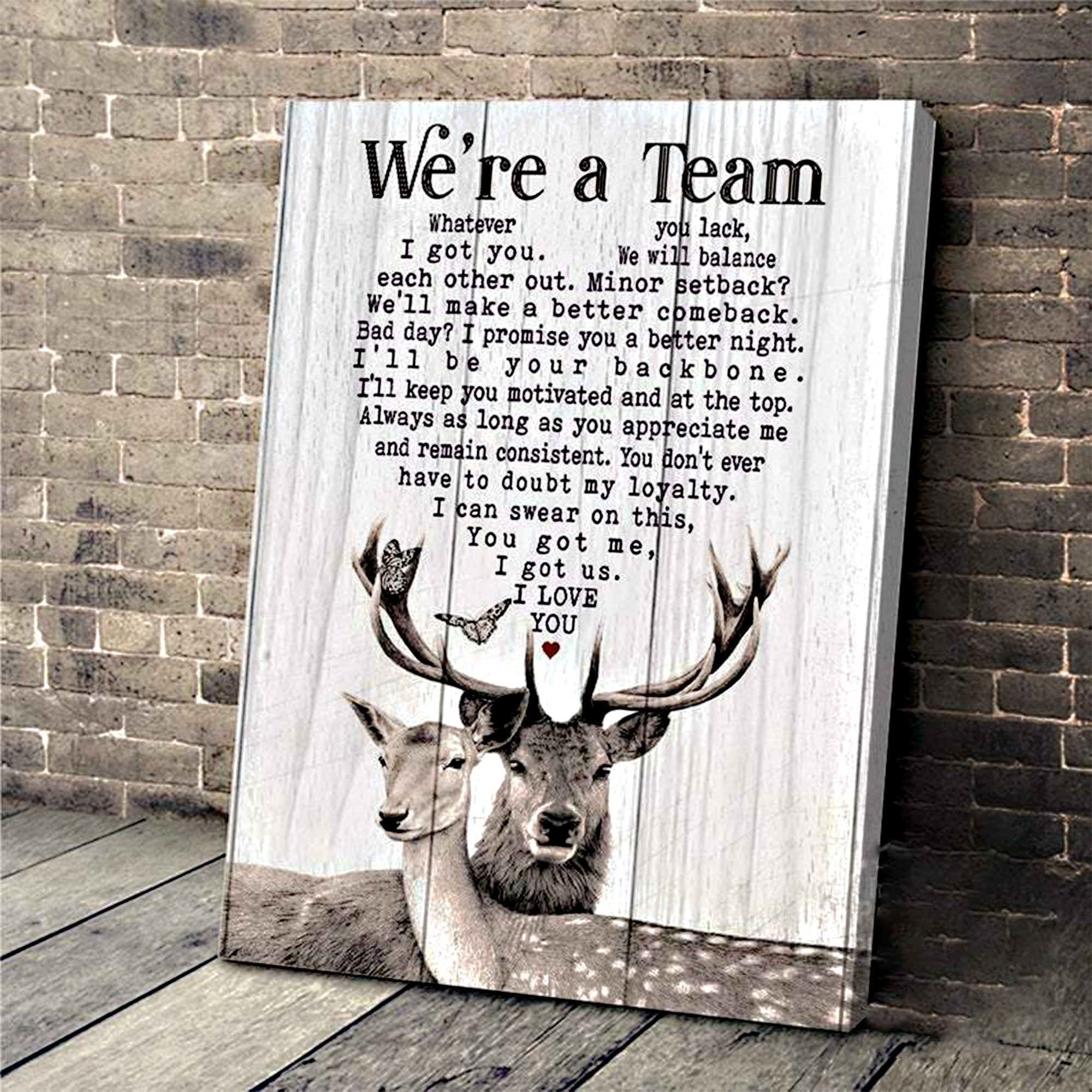 Hunting Canvas – We’re A Team When I Say I Love You More