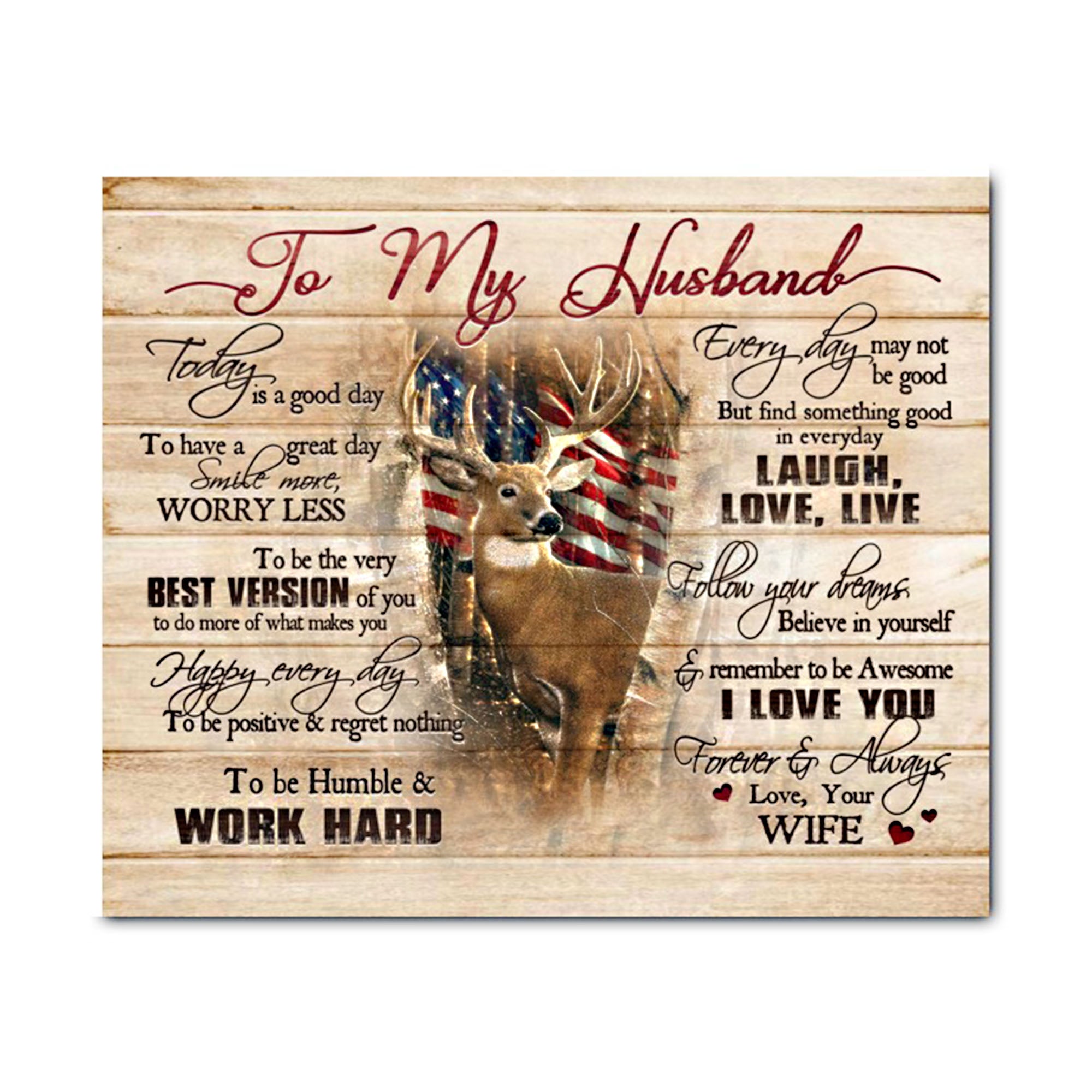 Hunting Canvas – Wife To Husband I Love You Forever And Always