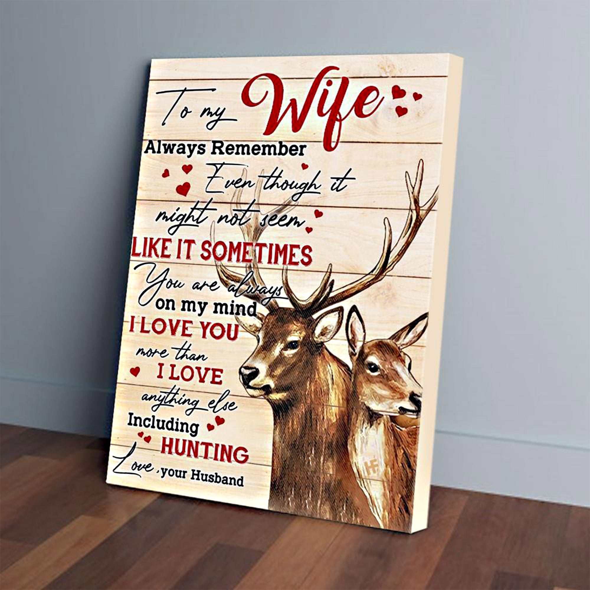 Hunting Canvas – Husband To Wife I Love You More Than Anything Else