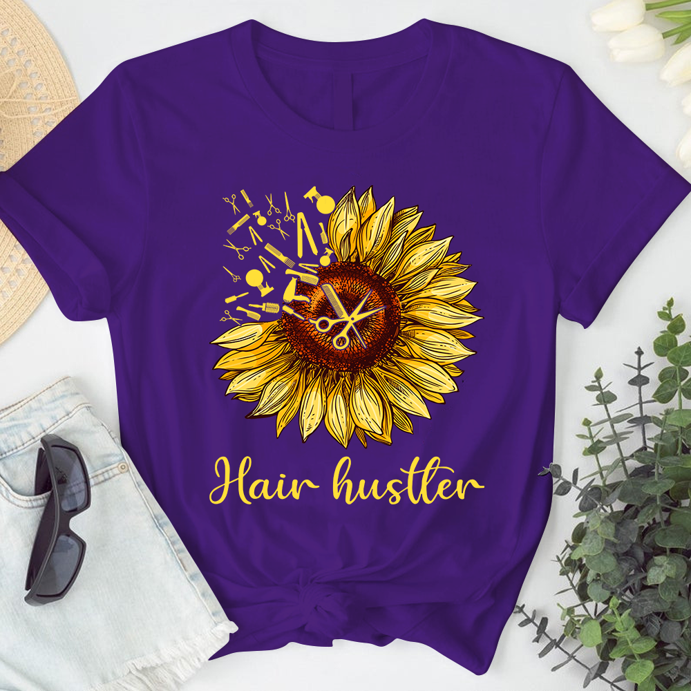 Hair Hustler Sunflower Hairstylist Tshirt