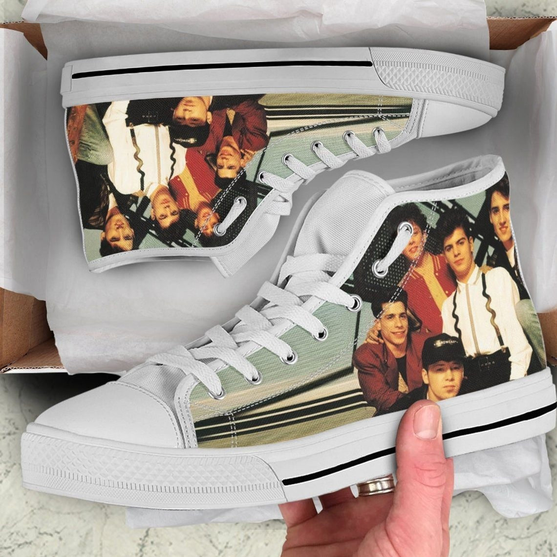 New Kids On The Block Jonathan Knight For Man And Women Custom Canvas High Top Shoes G95