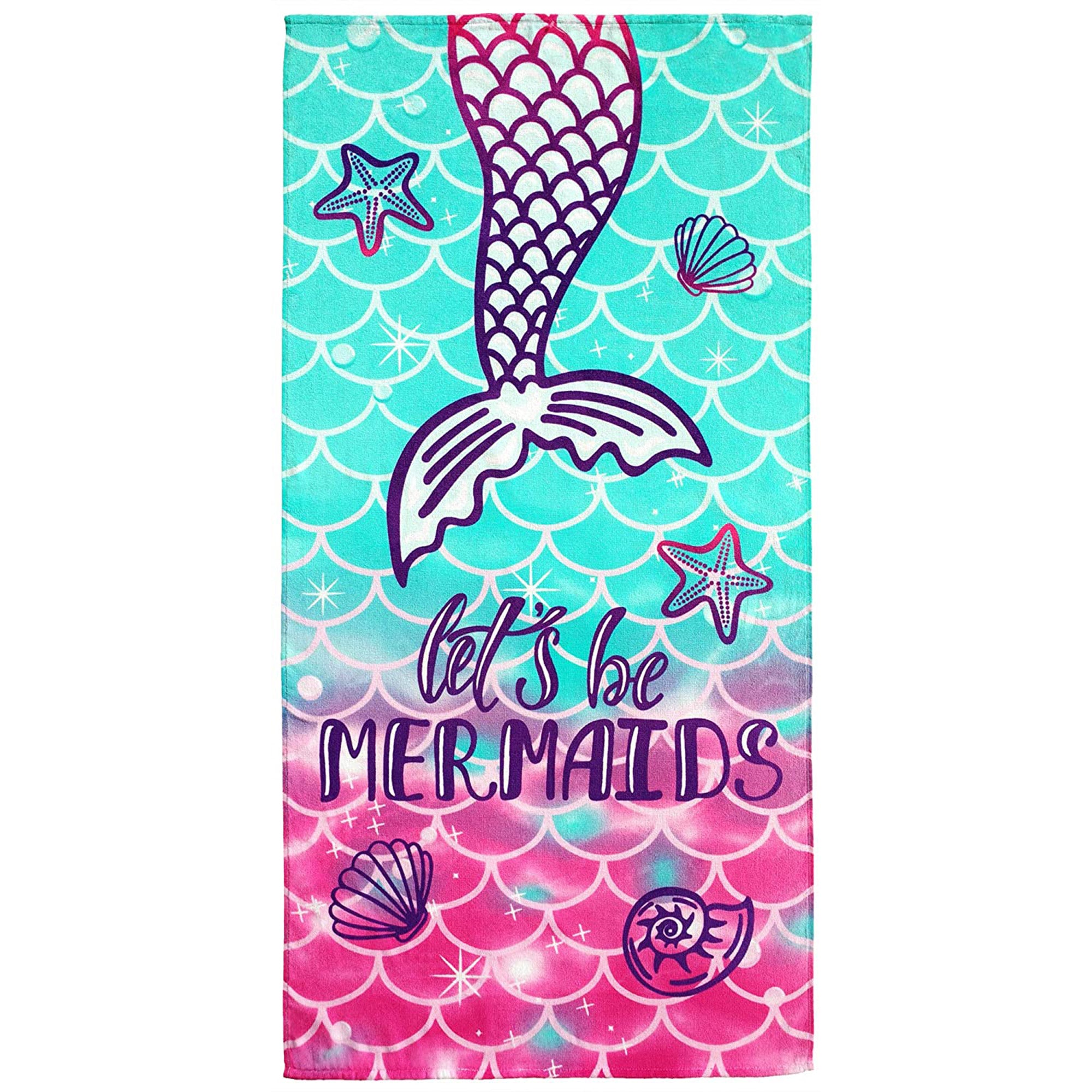 Let’s Be Mermaid Beach Towel