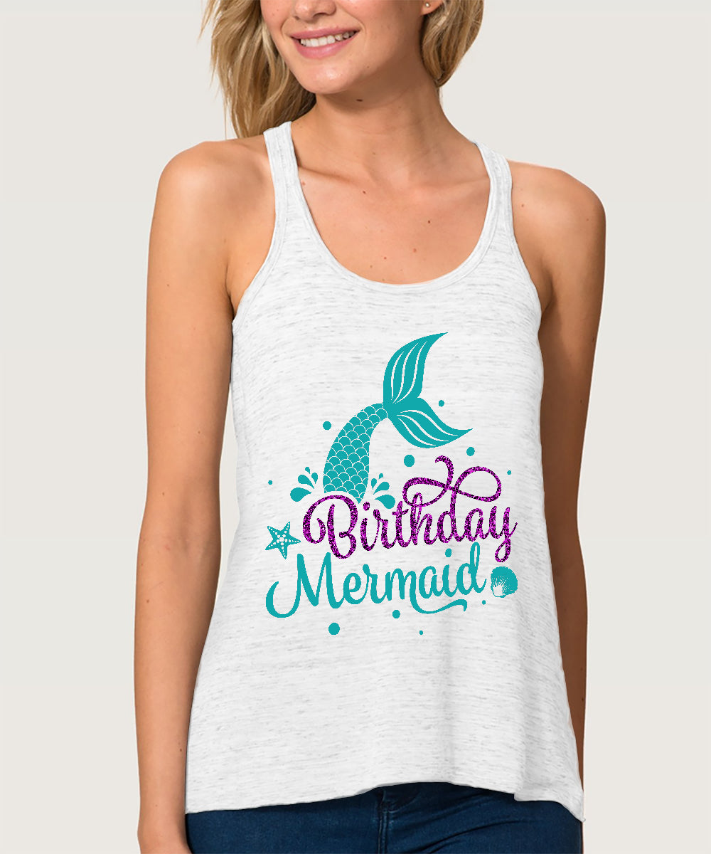 Mermaid Tank Top – Birthday Mermaid Tail, Cute Gifts For Mermaid Girl