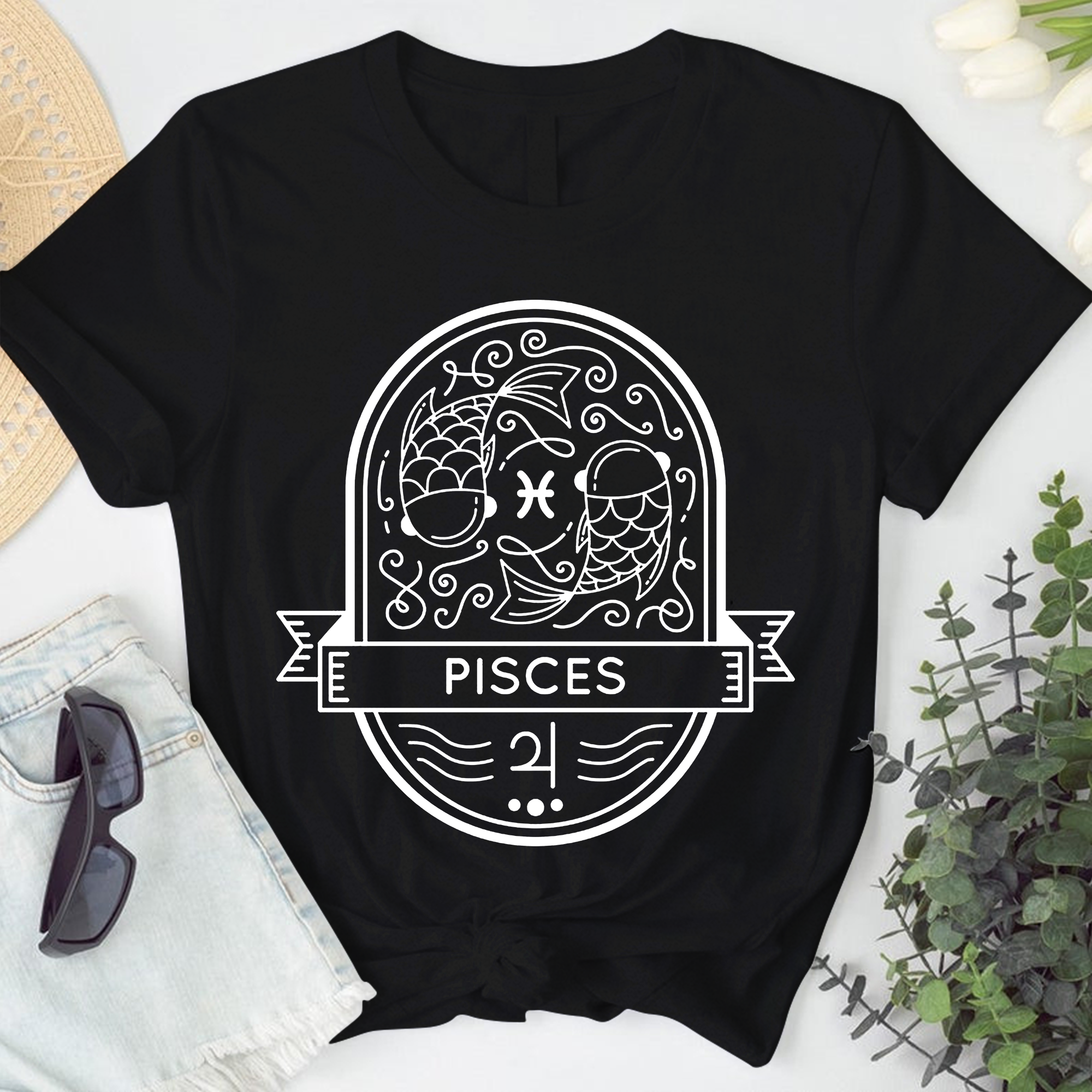 Pisces Astrology Shirt, Zodiac Pisces Birthday Gift, Horoscope Constellations Shirt