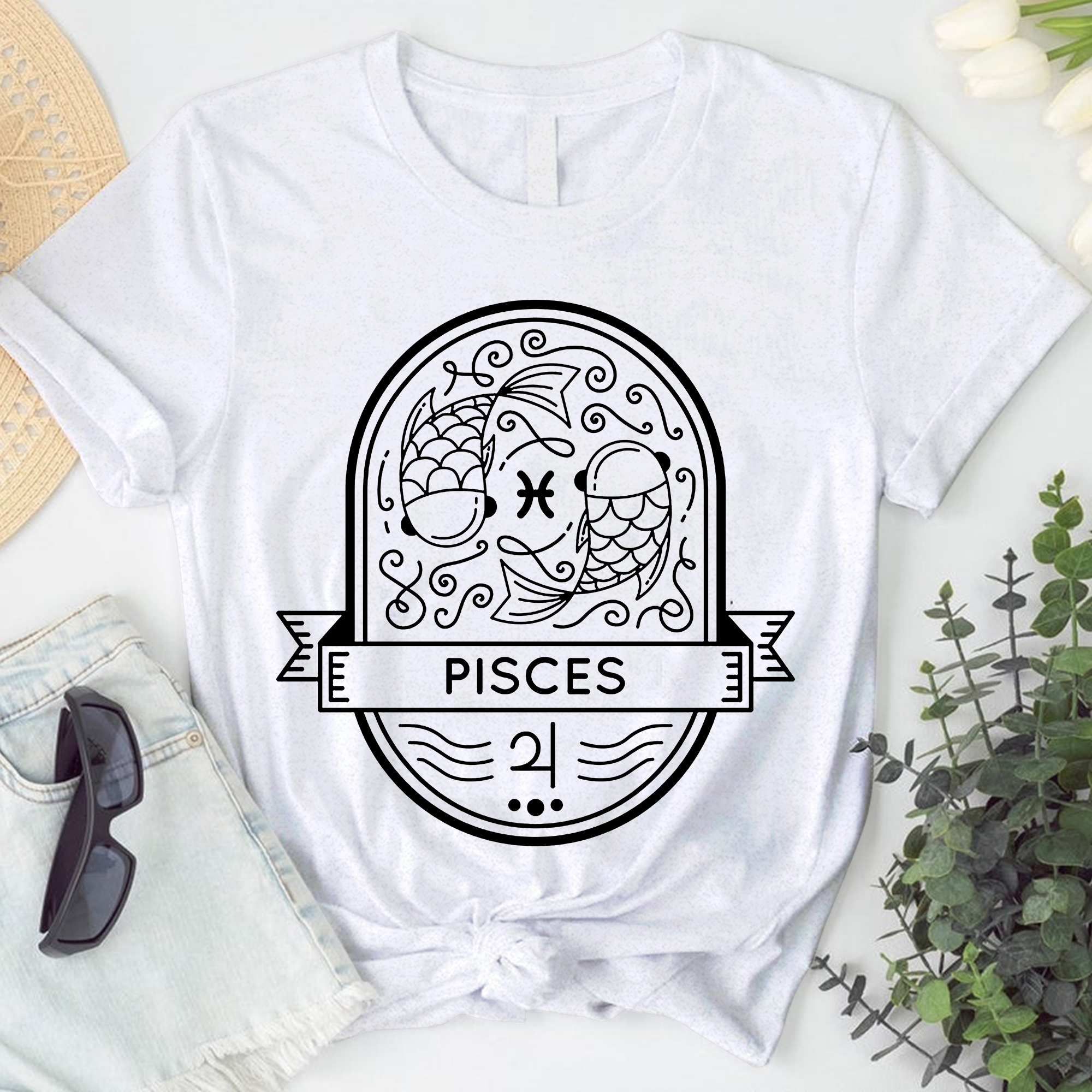 Pisces Astrology Shirt, Zodiac Pisces Birthday Gift, Horoscope Constellations Shirt