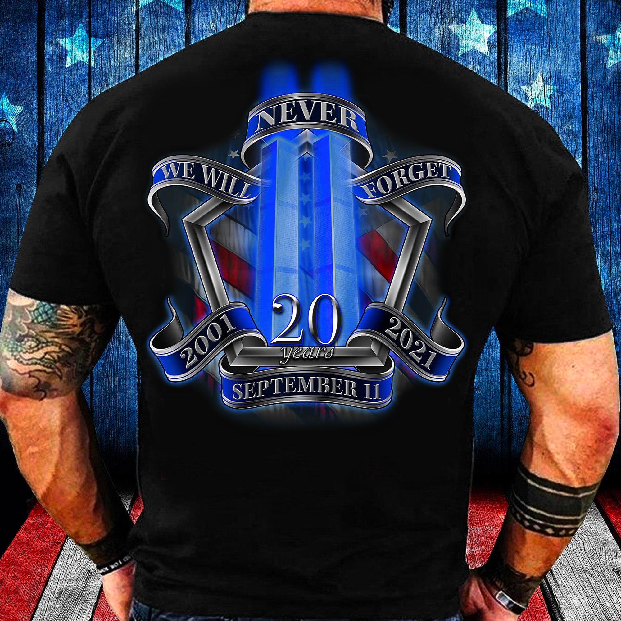 We Will Never Forget 20 Years September 11th T-shirt