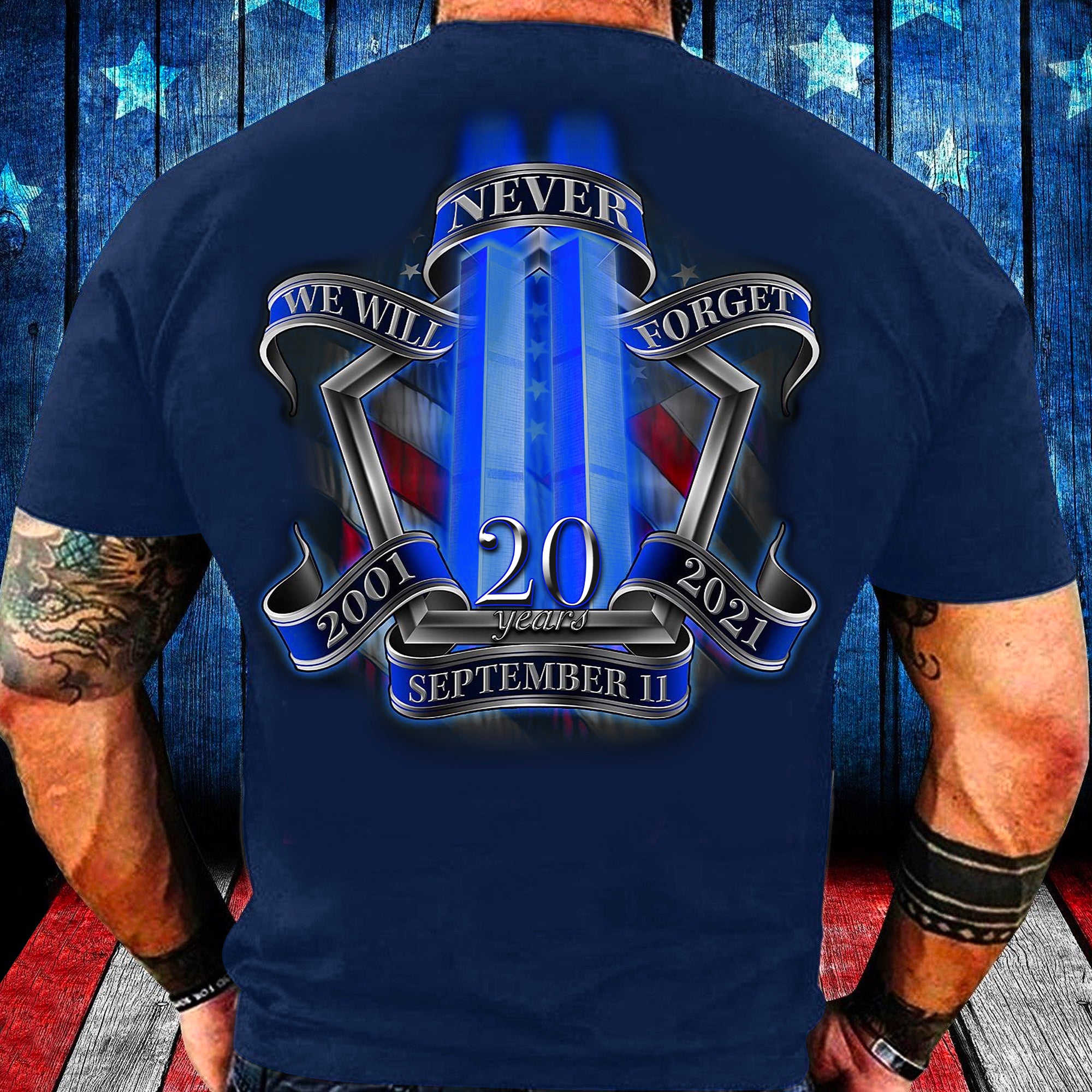 We Will Never Forget 20 Years September 11th T-shirt