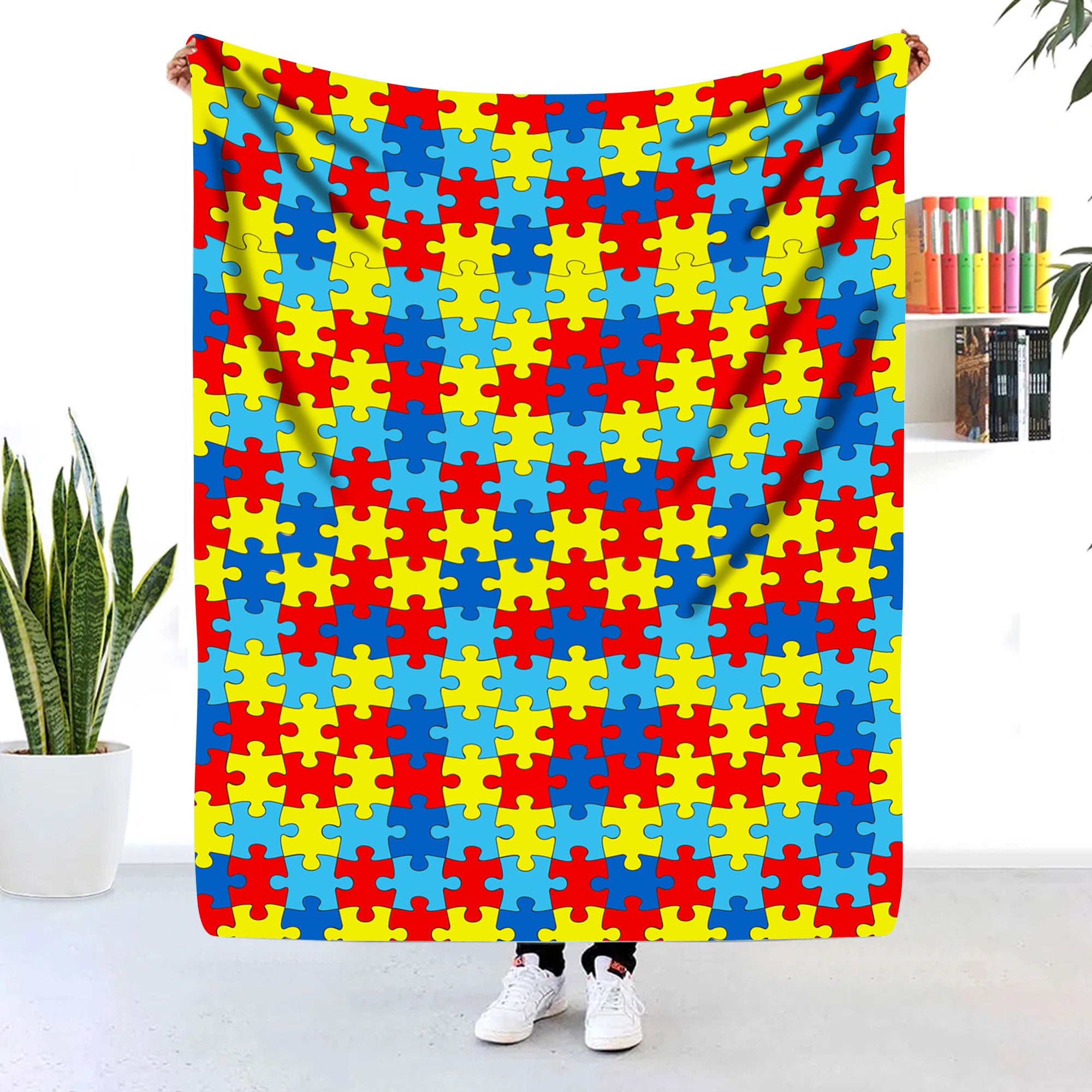 Autism Puzzle Blanket