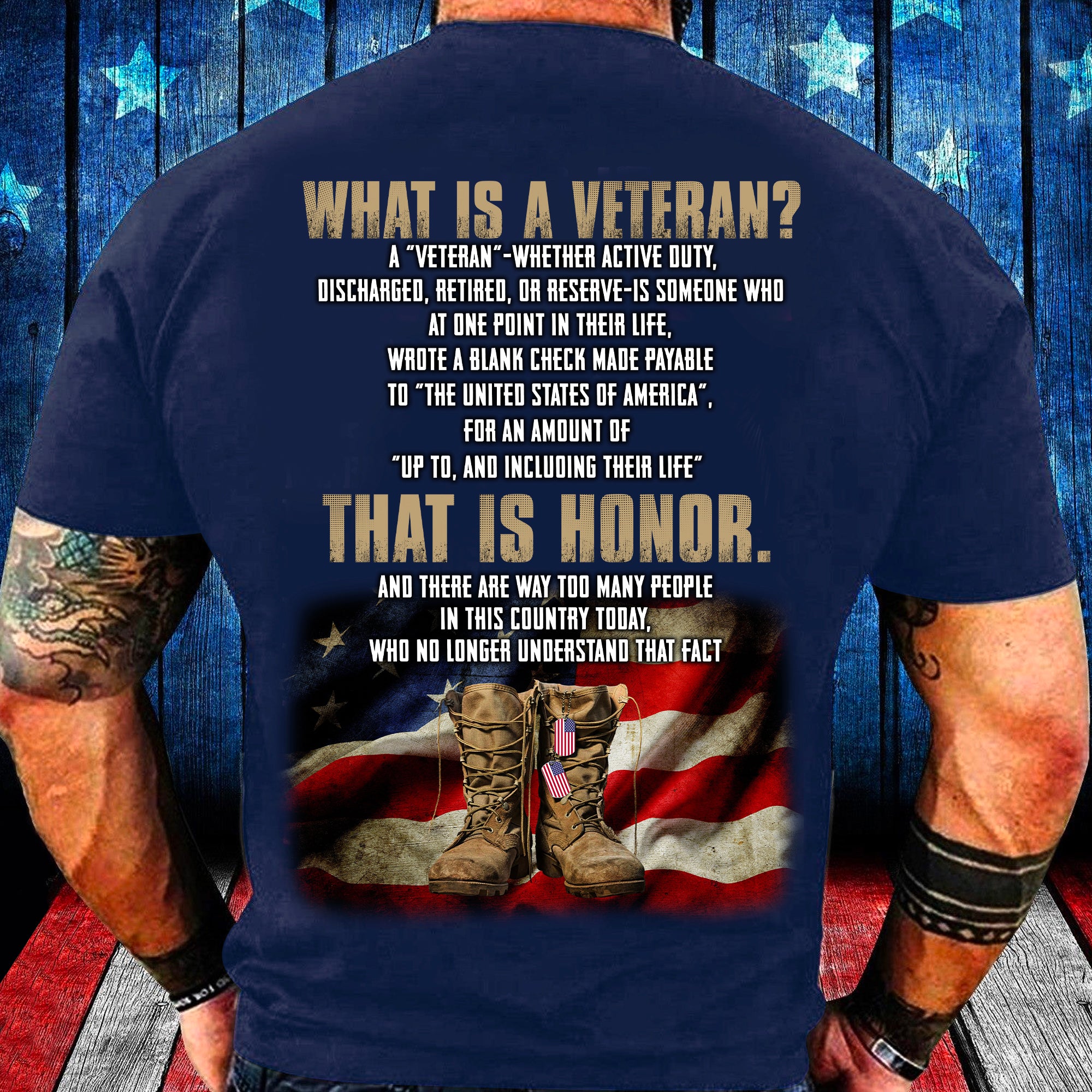 What Is A Veteran A Veteran Whether Active Duty Discharged Retired Or Reserve T-Shirt