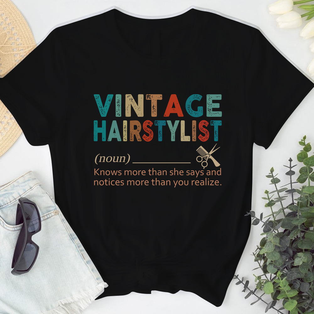 Vintage Hairstylist Tshirt