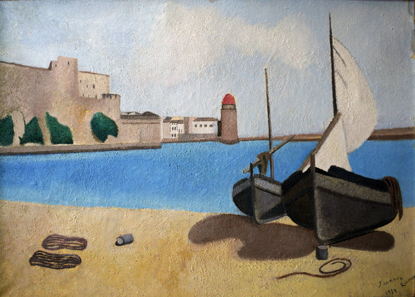 Navarro Ramón Collioure óleo sobre lienzo Gaudifond