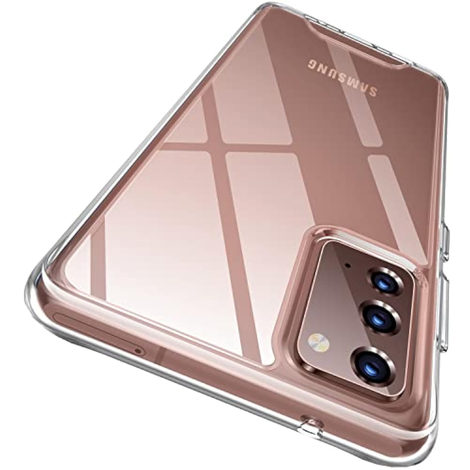Case For Galaxy Note 20 Crystal Clear Designed Nonslip Shockproof Protection Phone Case, Hard Pc Back Flexible Tpu Slim Fit Light And Durable Cover For Samsung Galaxy Note 20 5G