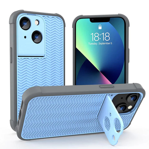 Kickstand Silicone Case For iPhone 13