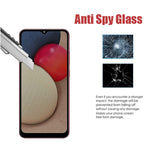AISELAN for Galaxy A02S Anti-Spy Tempered Glass, [2 Pcs] Anti-Scratch Anti-Peeping Privacy Screen Protector Proteceive Film for Samsung Galaxy A02S Phone