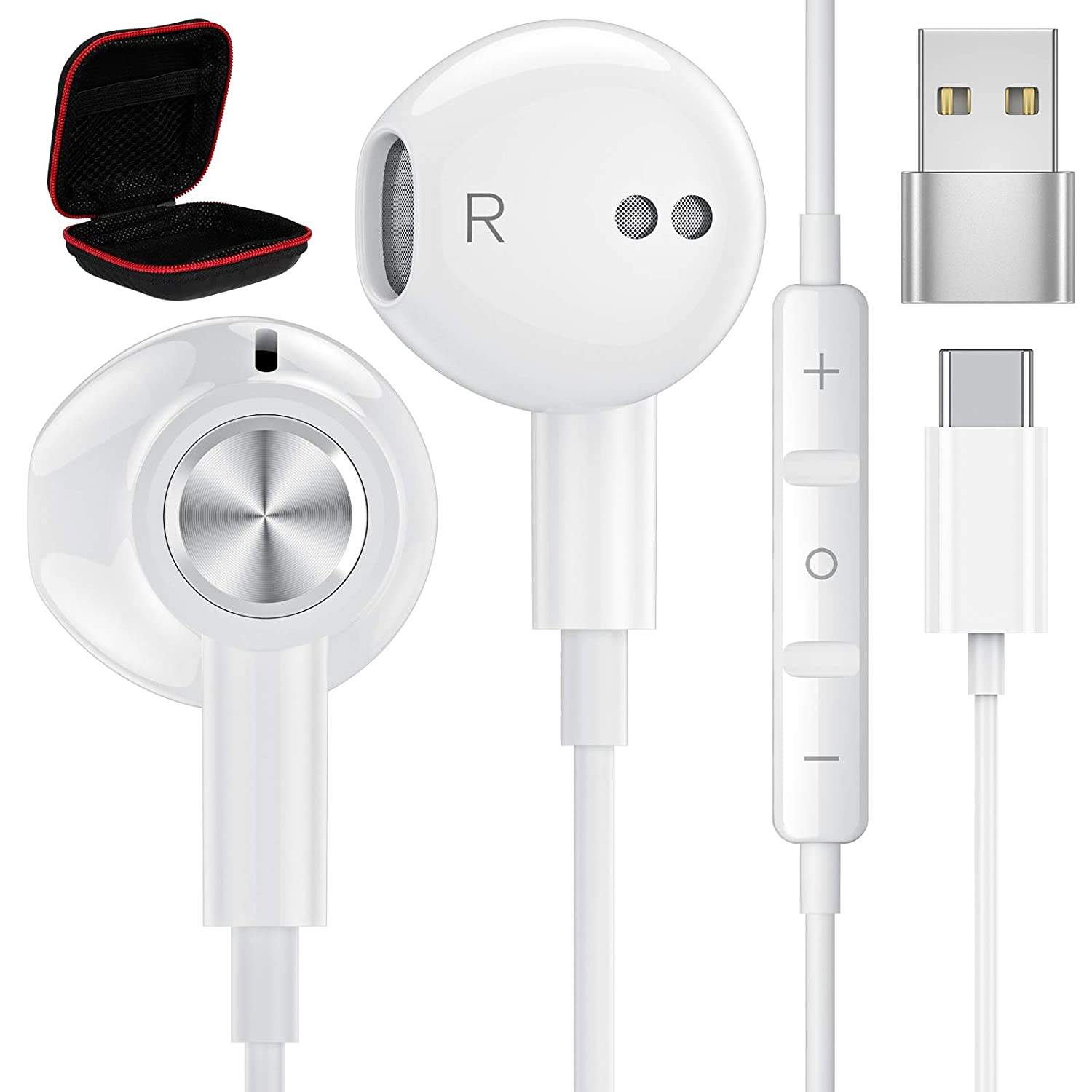 Snikken verbanning Zwijgend USB Computer Headphone, APETOO USB C Headphones + USB C to USB Adapter –  Globaleparts