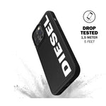 Diesel Designed for iPhone 13 Pro Max 6.7 Case, Moulded Core, Shockproof, Drop Tested Protective Cover with Raised Edges, Black/White