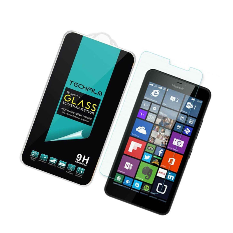 TechFilm Tempered Glass Screen Protector Saver for Microsoft Lumia 640 XL
