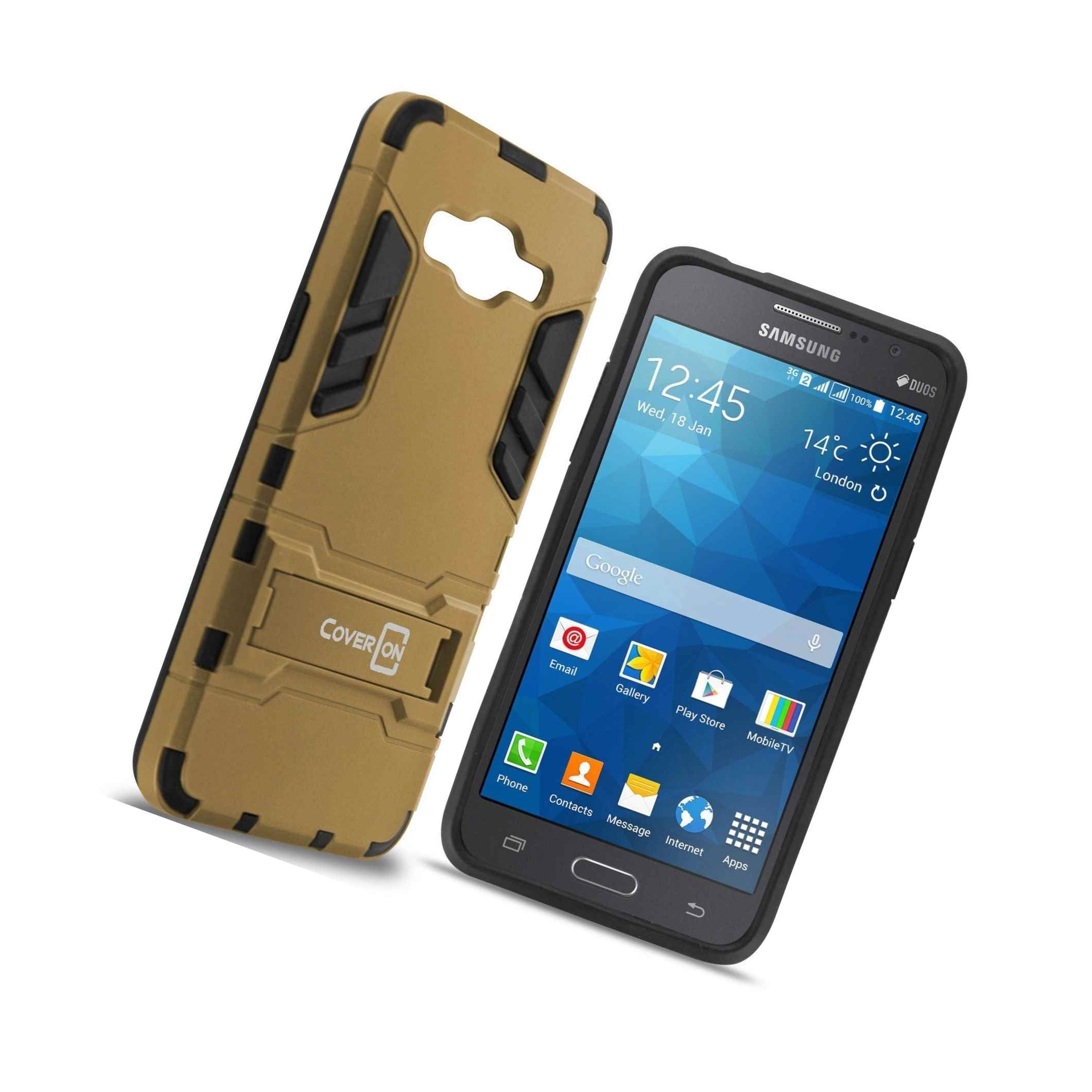Kudde Smederij vandaag For Samsung Galaxy Grand Prime Case Armor Kickstand Slim Hard Cover Go –  Globaleparts