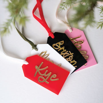 Modern Acrylic Custom Stocking Tags/Gift Tags – BWS Creations