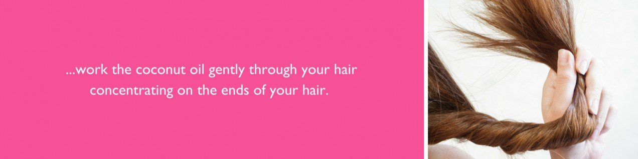 Concentrate on the ends of your hair