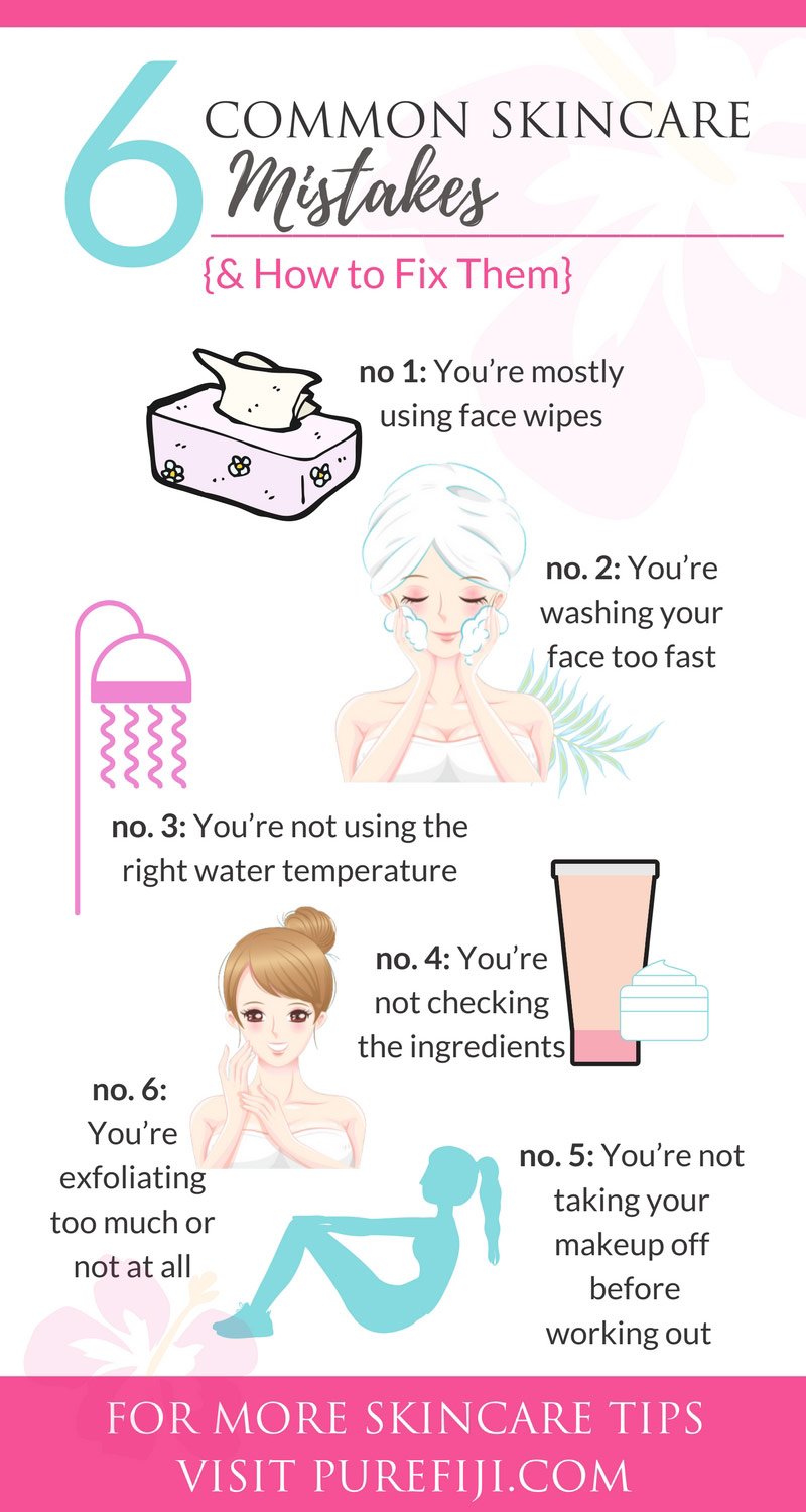 Skincare Mistakes Infographic