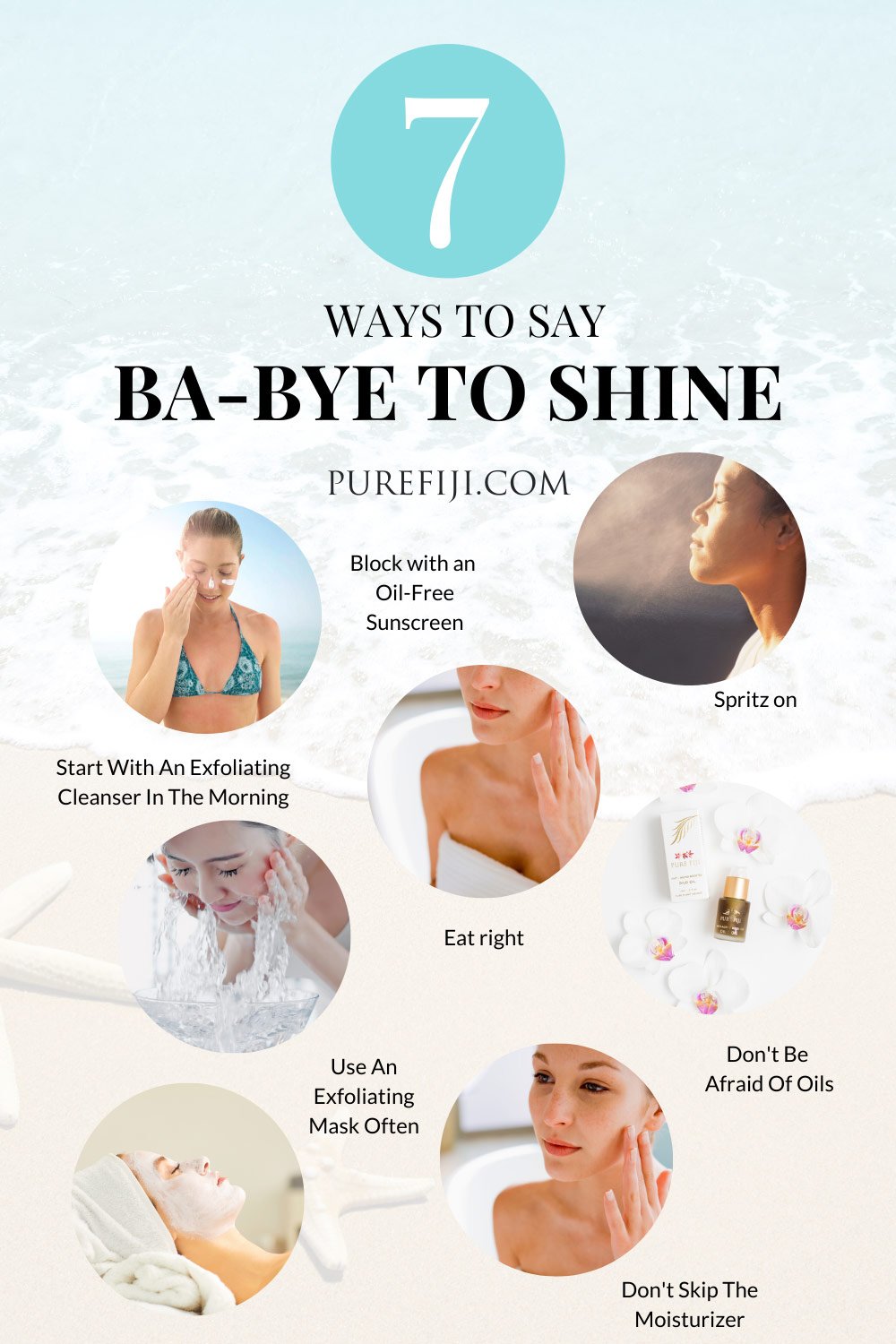 Minimize Oily Skin Infographic