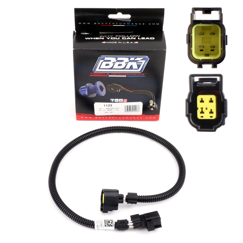 Jeep Wrangler  O2 Sensor Extension 1 pc 24 Inch 07-11 | BBK Performance