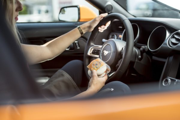 2018 Ford Mustang with Coolhaus Orange Fury ice cream sandwich. Coolhaus, Culver City, CA. Photo: James Lipman / jameslipman.com