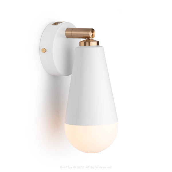 Signature White Gelato Wall Sconce