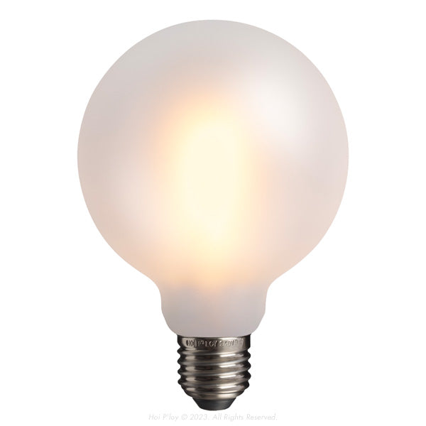 Frosted Medium Globe LED Filament Light Bulb E27