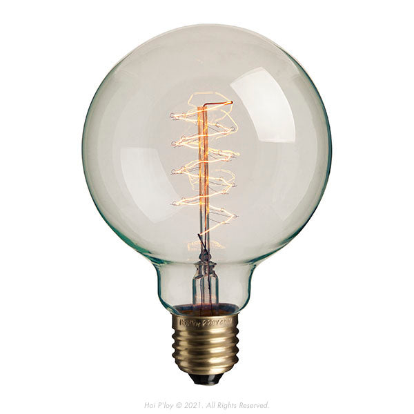 Medium Globe Vertical Spiral Filament Bulb