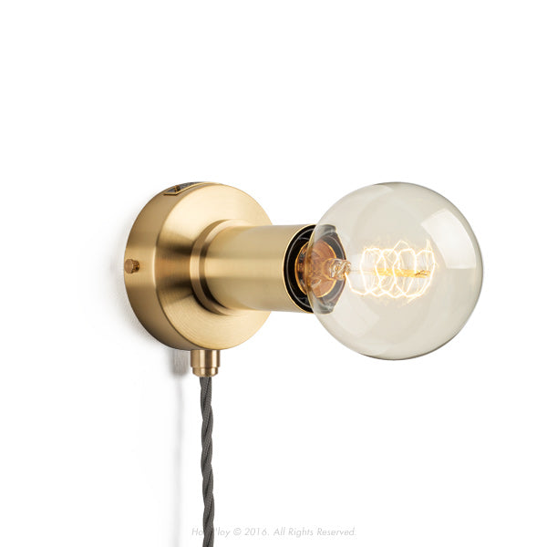 Portable Brass Simple Sconce